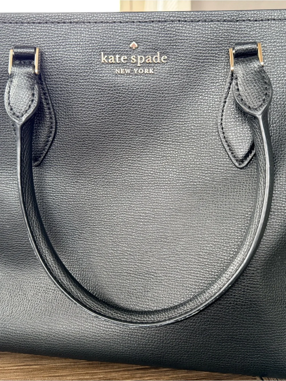 Kate Spade Darcy Small Satchel – Black Pebbled Leather